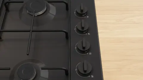 Profilo OD36P6B80D Gazlı Ocak 60 cm Emaye, Siyah