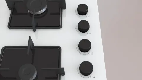 Profilo OE36K2P10D Gazlı Ocak 60 cm Sert cam, Beyaz