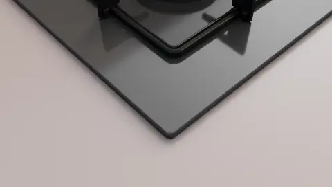 Profilo OE37P9P10D Gazlı Ocak 67 cm Sert cam, Platin gri