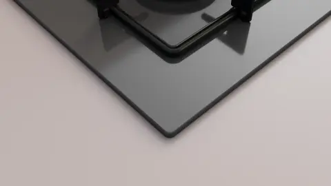 Profilo OE37P9P10L Gazlı Ocak 67 cm Sert cam, Platin gri