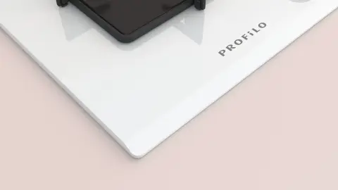 Profilo ON28Q2P10D Gazlı Ocak 75 cm Sert cam, Beyaz