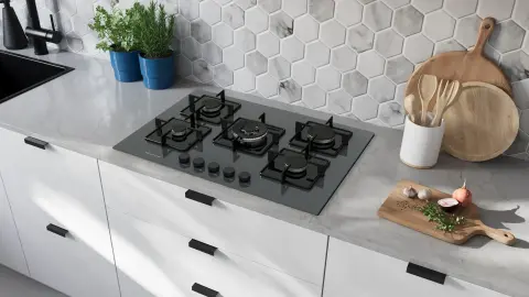 Profilo ON28Q9P11D Gazlı Ocak 75 cm Sert cam