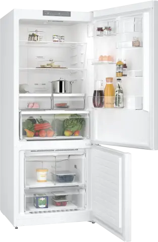 Profilo BD3076WEVN Alttan Donduruculu Buzdolabı 186 x 75 cm Beyaz, Total No Frost