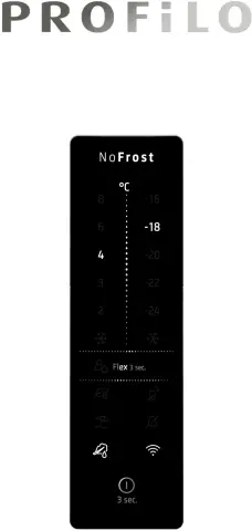 Profilo BD3086WCFP Alttan Donduruculu Buzdolabı 186 x 86 cm Beyaz, Total No Frost