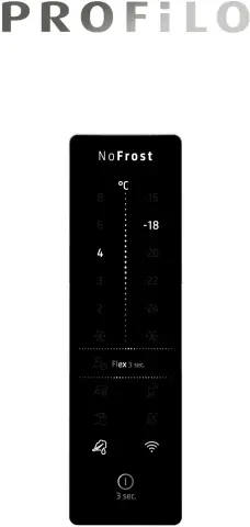 Profilo BD3086WCFP Alttan Donduruculu Buzdolabı 186 x 86 cm Beyaz, Total No Frost