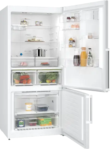 Profilo BD3086WECN Alttan Donduruculu Buzdolabı 186 x 86 cm Beyaz, Total No Frost