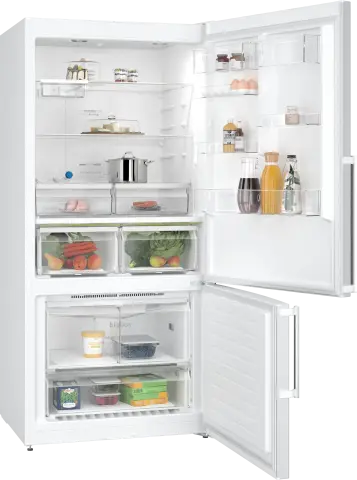 Profilo BD3086WECN Alttan Donduruculu Buzdolabı 186 x 86 cm Beyaz, Total No Frost