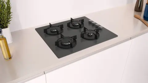 Profilo OO36P9O10L Gazlı Ocak 60 cm Sert cam,