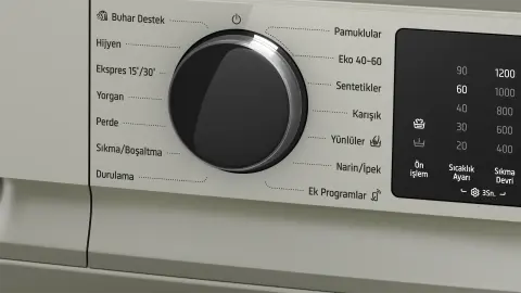 Profilo CGK242ZXTR Çamaşır Makinesi 9 kg maks. 1200 dev./dak., Gümüş