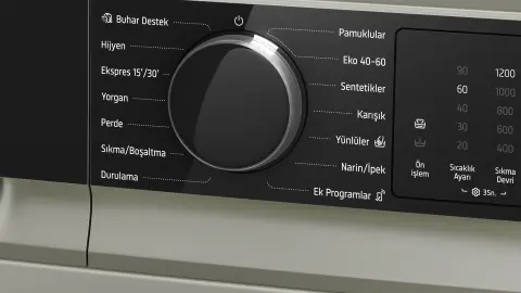 Profilo CGK252ZSTR Çamaşır Makinesi 10 kg maks. 1200 dev./dak., Gümüş