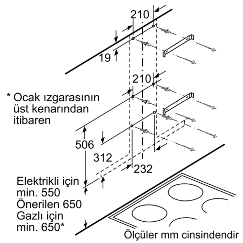 Profilo DVG6D650 Duvar Tipi Davlumbaz