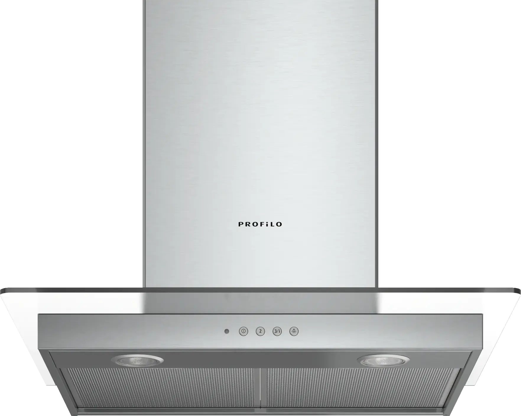Profilo DVG6D650 Duvar Tipi Davlumbaz 60 cm Cam dekor, Paslanmaz çelik