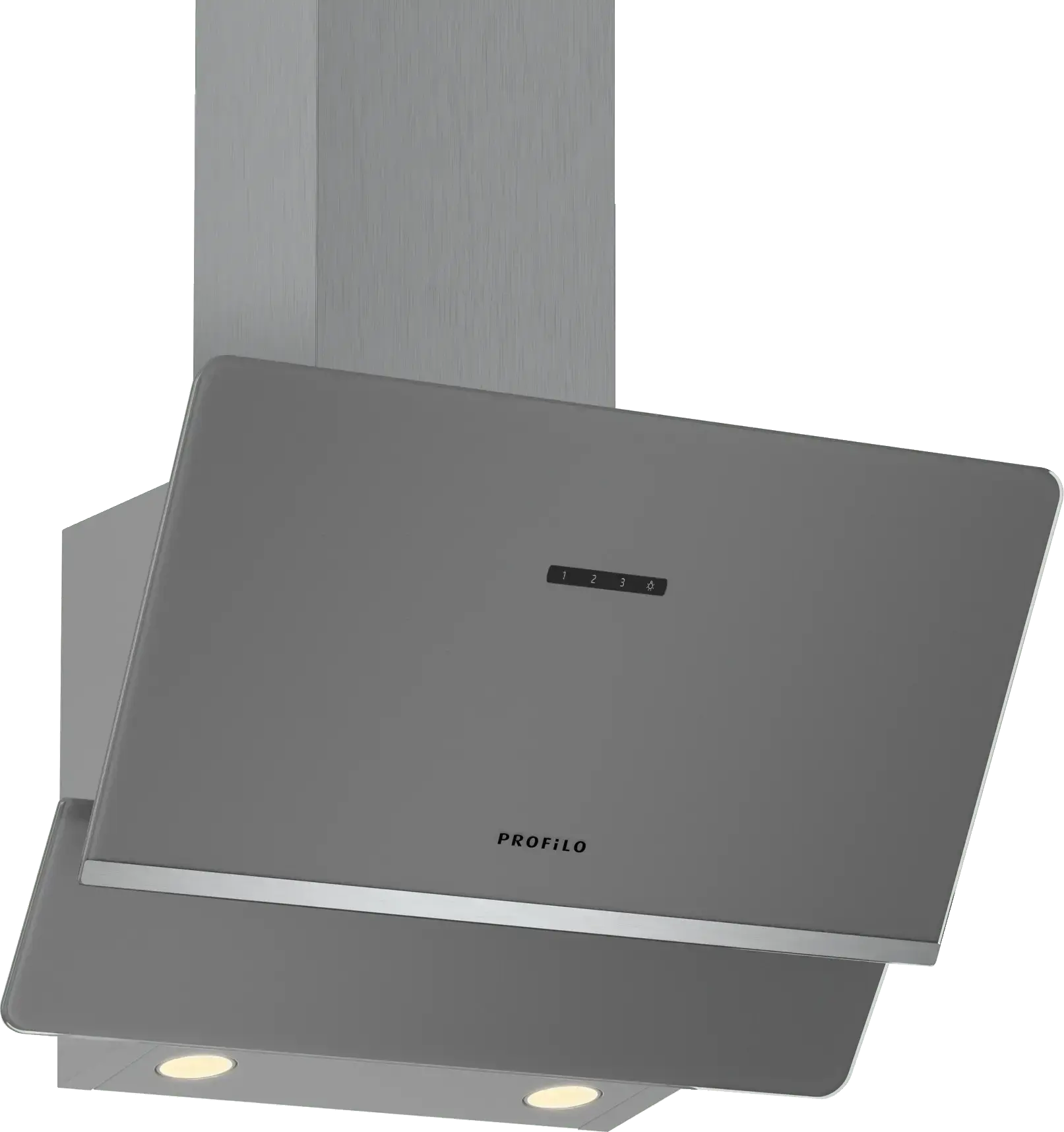 Profilo DVK6J671 Duvar Tipi Davlumbaz 60 cm Platin gri cam yüzey, Platin gri