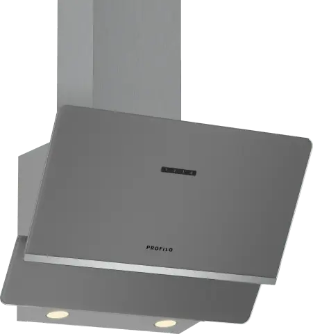 Profilo DVK6J671 Duvar Tipi Davlumbaz 60 cm Platin gri cam yüzey, Platin gri