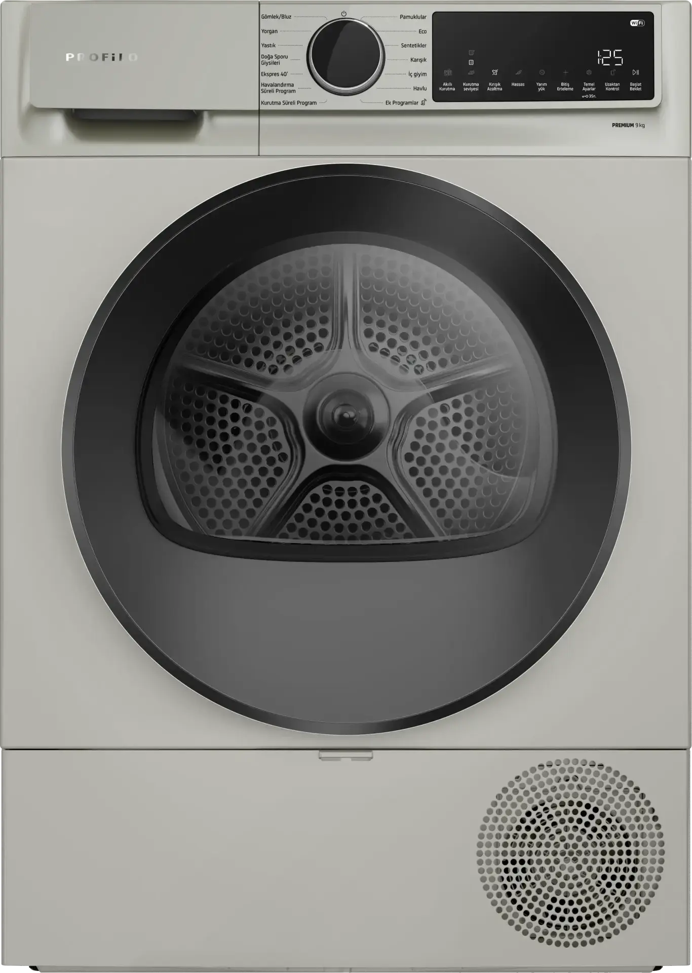 Profilo KM0961XJTR Isı Pompalı Kurutma Makinesi 9 kg Gümüş
