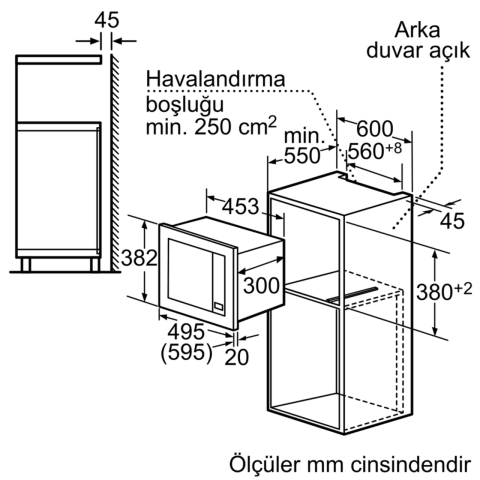 Profilo MDA1050 Ankastre Mikrodalga