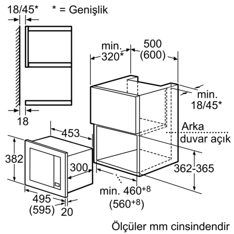 Profilo MDA1050 Ankastre Mikrodalga