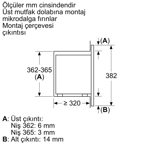 Profilo MDA1050 Ankastre Mikrodalga