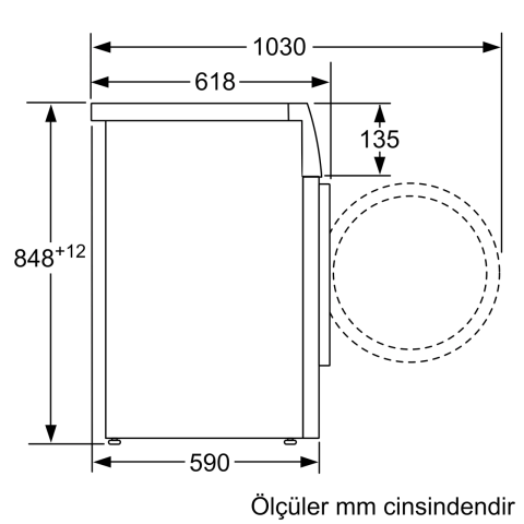 Profilo Çamaşır Makinesi 9 kg 1200 dev./dak. CMU12S90TR