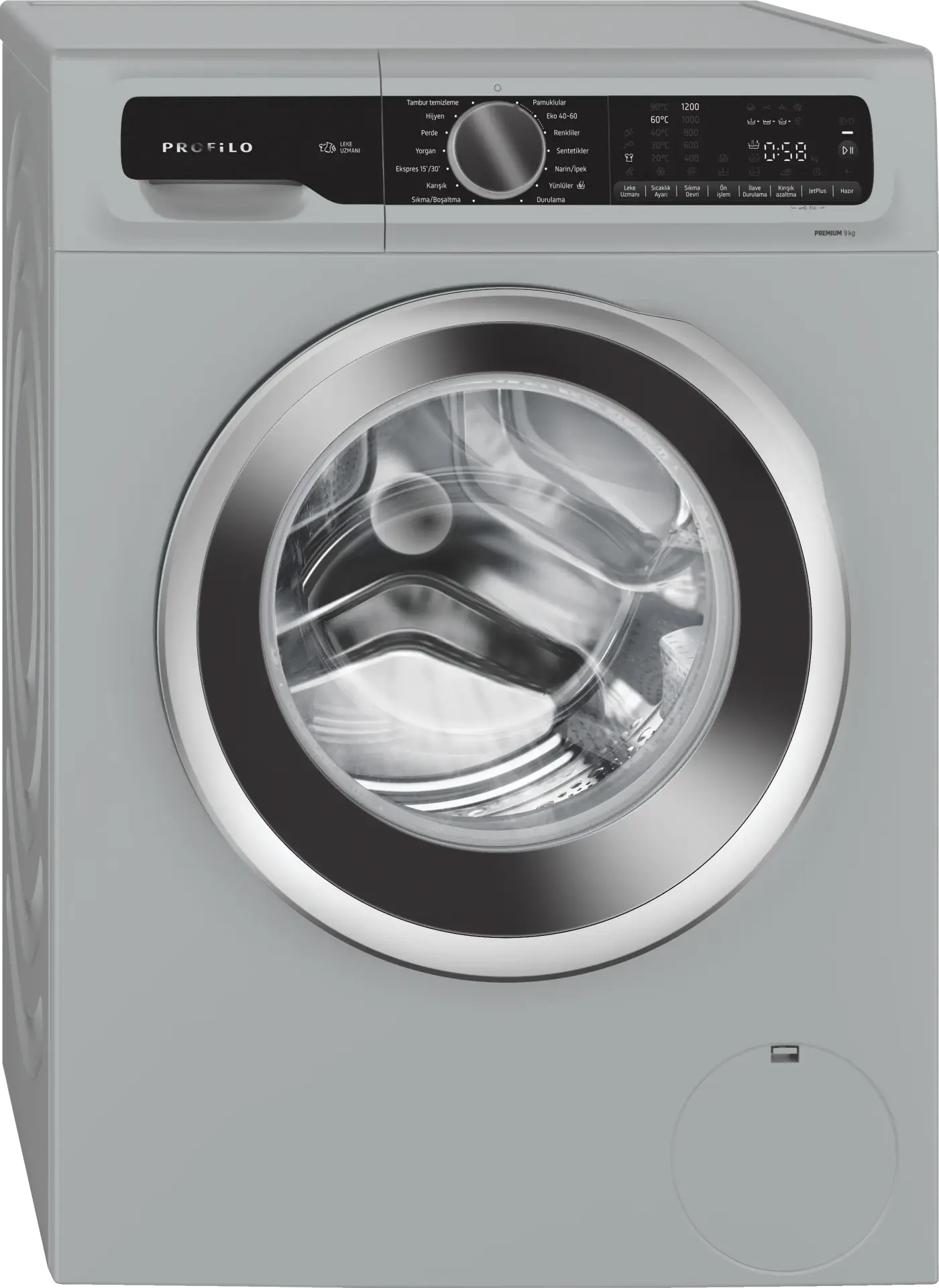 Profilo CGA242XSTR Çamaşır Makinesi 9 kg 1200 dev./dak., Gümüş