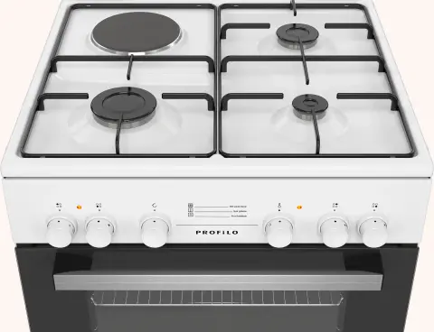 Profilo FRTS113LBD Gazlı/Elektrikli Solo Fırın Beyaz