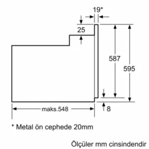 Profilo FRGA103I Ankastre Fırın Inox