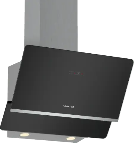 Profilo DVK6J661 Duvar Tipi Davlumbaz 60 cm Siyah Cam, Siyah