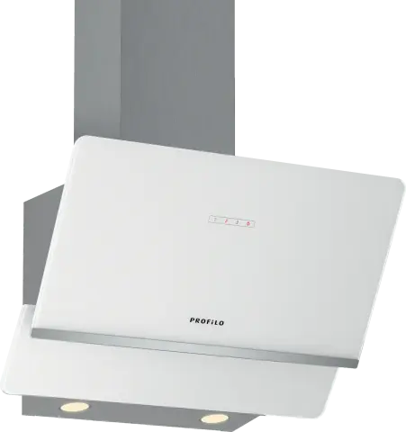 Profilo DVK6J621 Duvar Tipi Davlumbaz 60 cm Beyaz Cam Yüzey, Beyaz