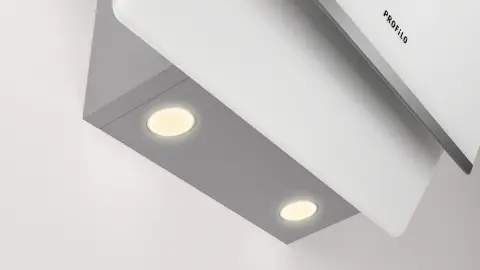 Profilo DVK6J621 Duvar Tipi Davlumbaz 60 cm Beyaz Cam Yüzey, Beyaz