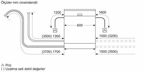 Profilo BM6483MA Solo Bulaşık Makinesi 60 cm