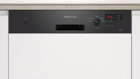 Profilo BMA5162EG Yarı Ankastre Bulaşık Makinesi 60 cm Siyah