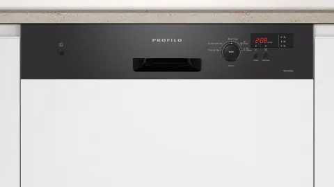 Profilo BMA5162EG Yarı Ankastre Bulaşık Makinesi 60 cm Siyah