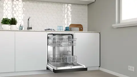 Profilo BMA5162EG Yarı Ankastre Bulaşık Makinesi 60 cm Siyah