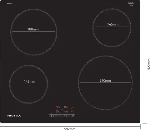 Profilo OR06ET011 Elektrikli Ocak 60 cm Çerçevesiz Yüzey