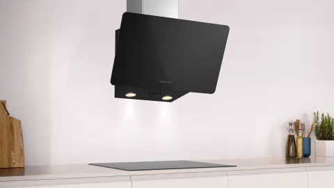 Profilo DVK6J361 Duvar Tipi Davlumbaz 60 cm Siyah Cam, Siyah