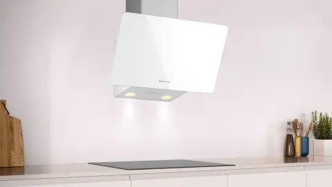 Profilo DVK6J320 Duvar Tipi Davlumbaz 60 cm Beyaz Cam Yüzey, Beyaz