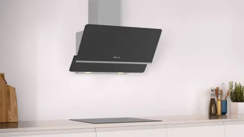 Profilo DVK8J661 Duvar Tipi Davlumbaz 80 cm Siyah Cam, Siyah