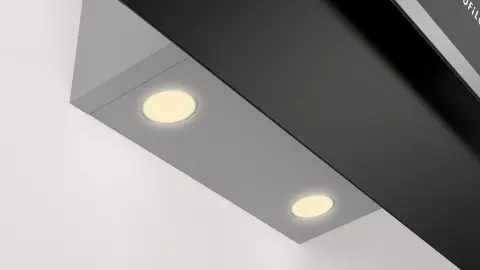 Profilo DVK8J661 Duvar Tipi Davlumbaz 80 cm Siyah Cam, Siyah