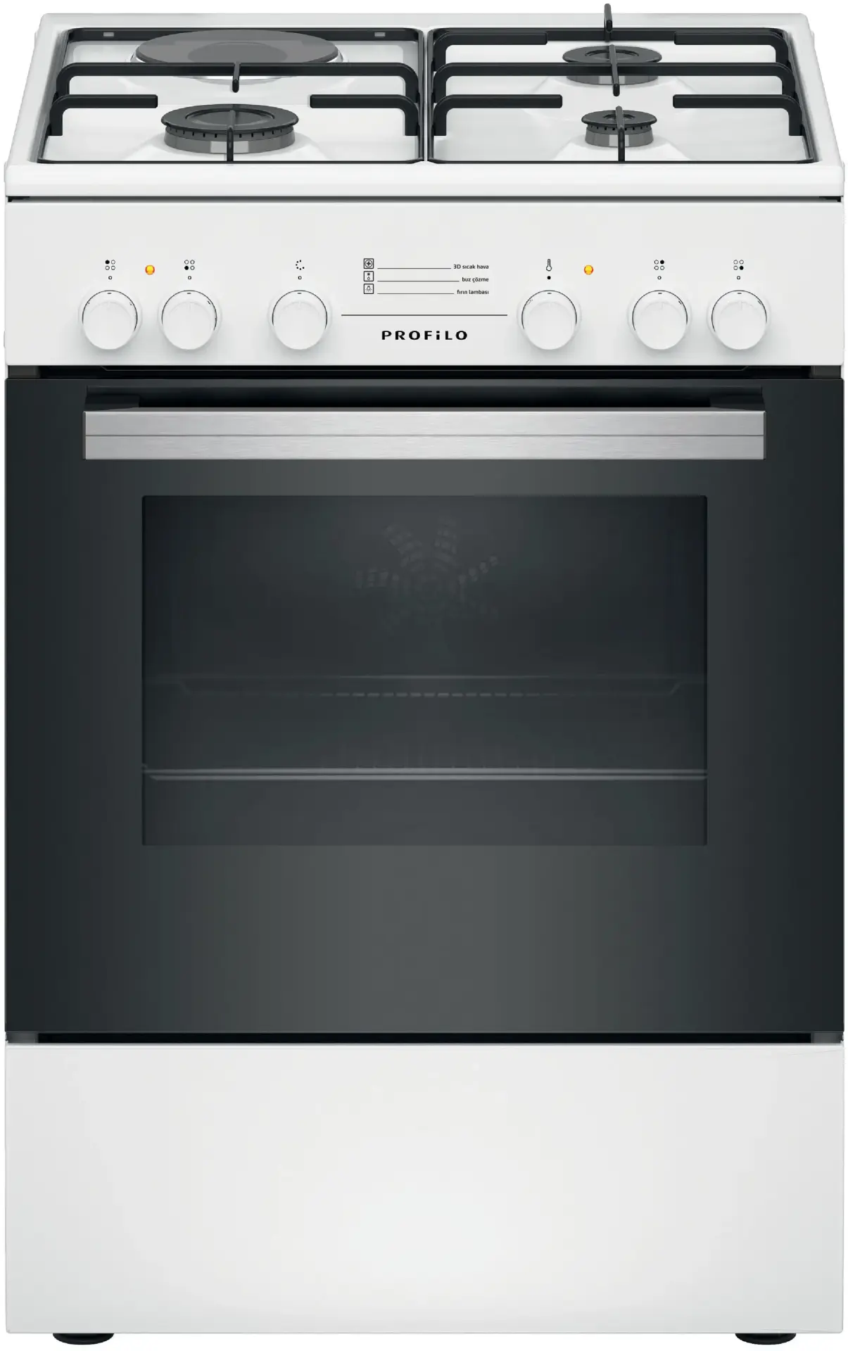 Profilo F0TS113LBD Gazlı/Elektrikli Solo Fırın Beyaz