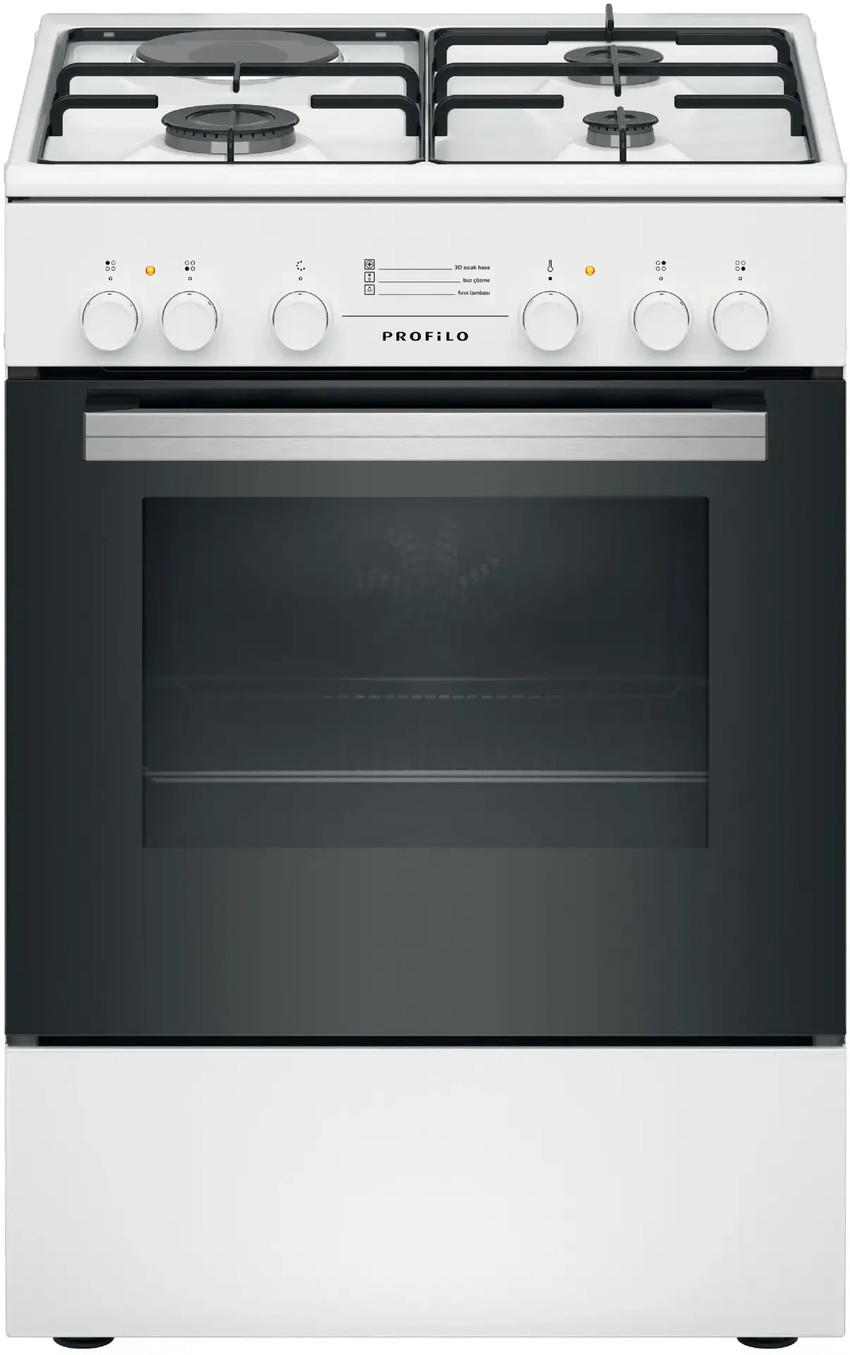 Profilo F0TS113LBD Gazlı/Elektrikli Solo Fırın Beyaz
