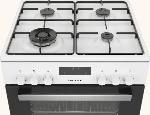 Profilo F0MS144HBL Gazlı/Elektrikli Solo Fırın Beyaz