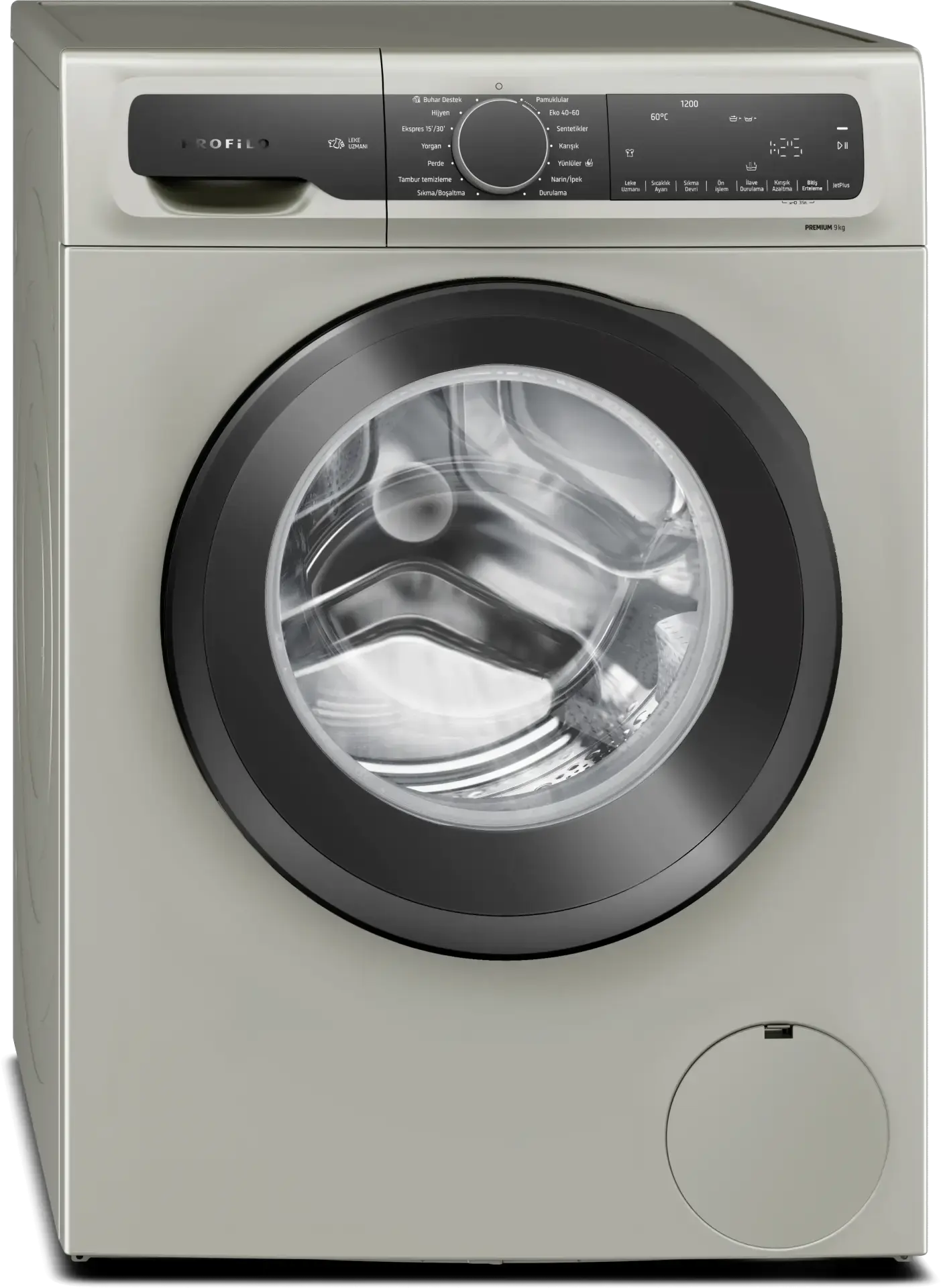 Profilo CGA242ZXTR Çamaşır Makinesi 9 kg maks. 1200 dev./dak., Gümüş
