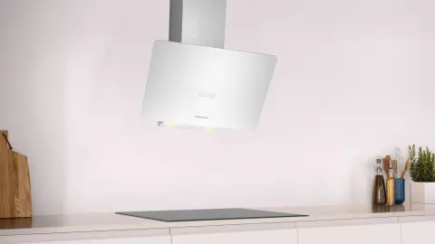Profilo DVK6J429 Duvar Tipi Davlumbaz 60 cm Beyaz Cam Yüzey, Beyaz