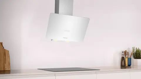 Profilo DVK6J429 Duvar Tipi Davlumbaz 60 cm Beyaz Cam Yüzey, Beyaz