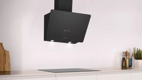 Profilo DVK6J669 Duvar Tipi Davlumbaz 60 cm Siyah Cam, Siyah