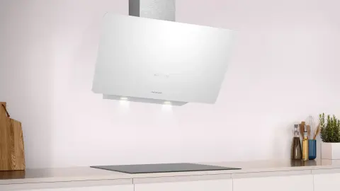 Profilo DVK8J629 Duvar Tipi Davlumbaz 80 cm Beyaz Cam Yüzey, Beyaz
